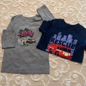 Garanimals Gray Drifting & Navy Rescue Tee Set